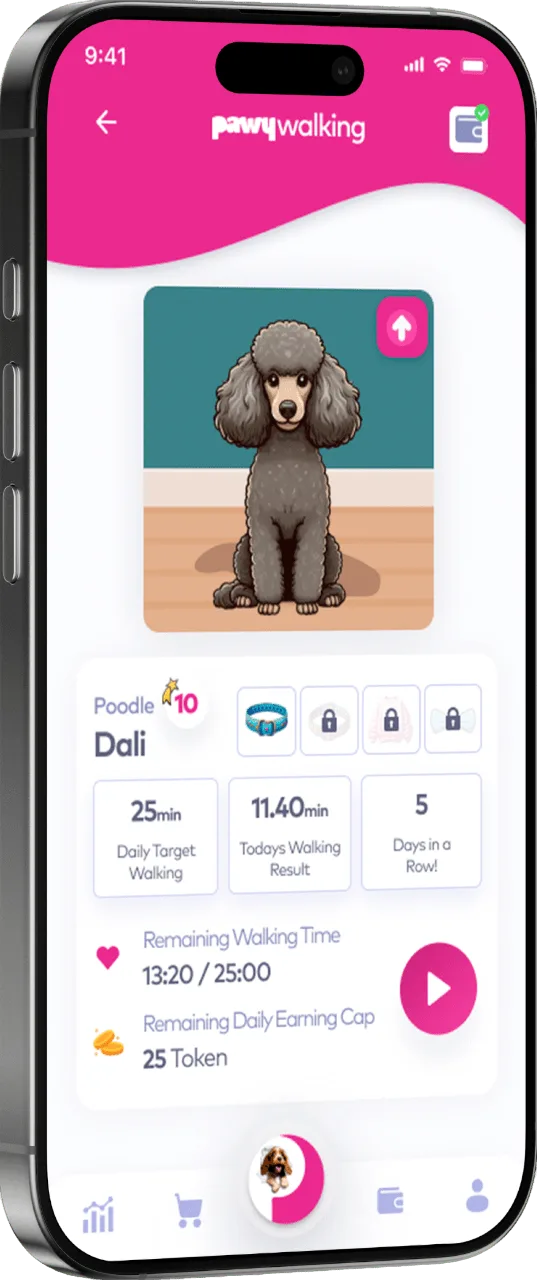 Pawy app home screen preview